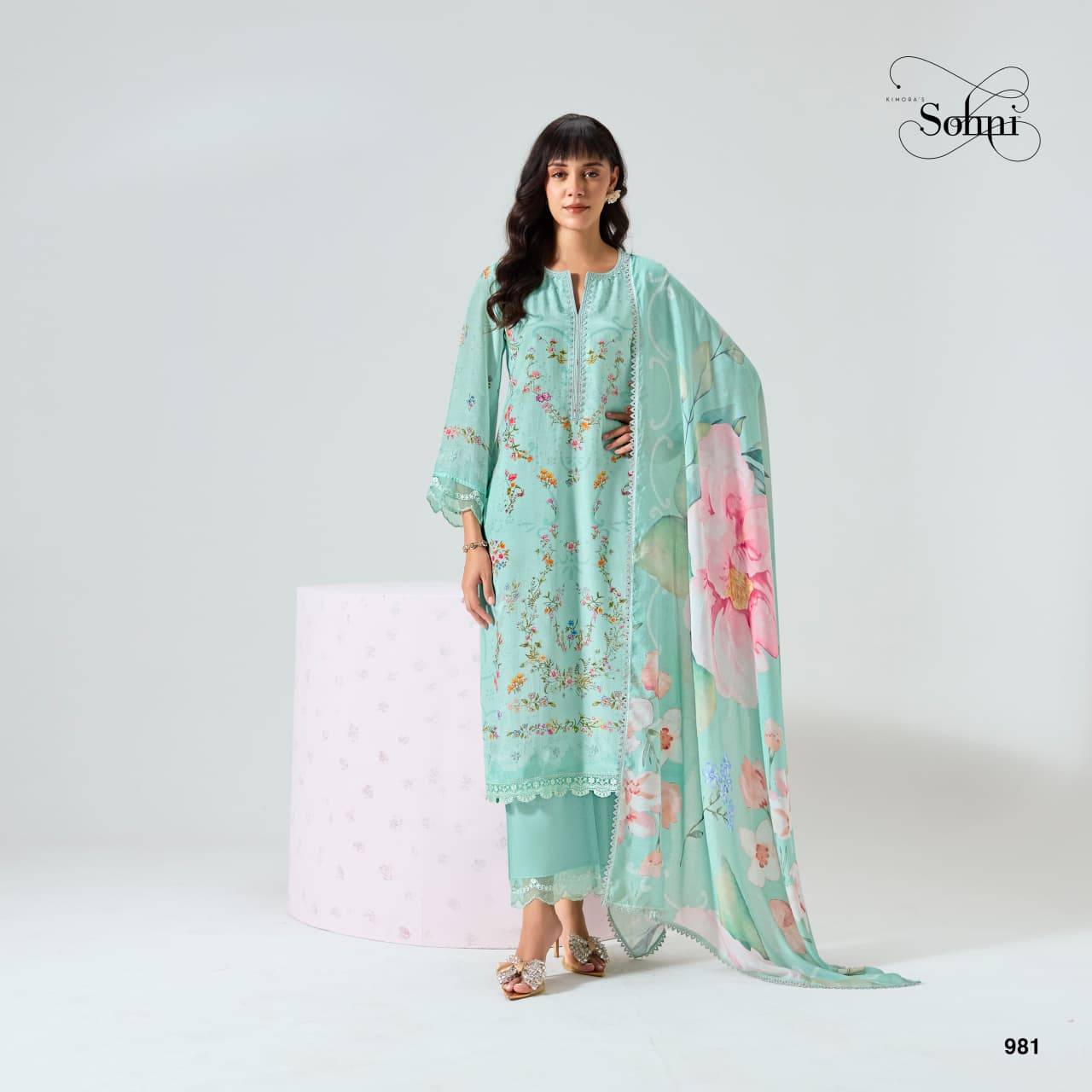 Nigaar By Kimora suit 981 to 984 Series Stylish Beautiful Colourful Rayon Dresses At Wholesale Price
